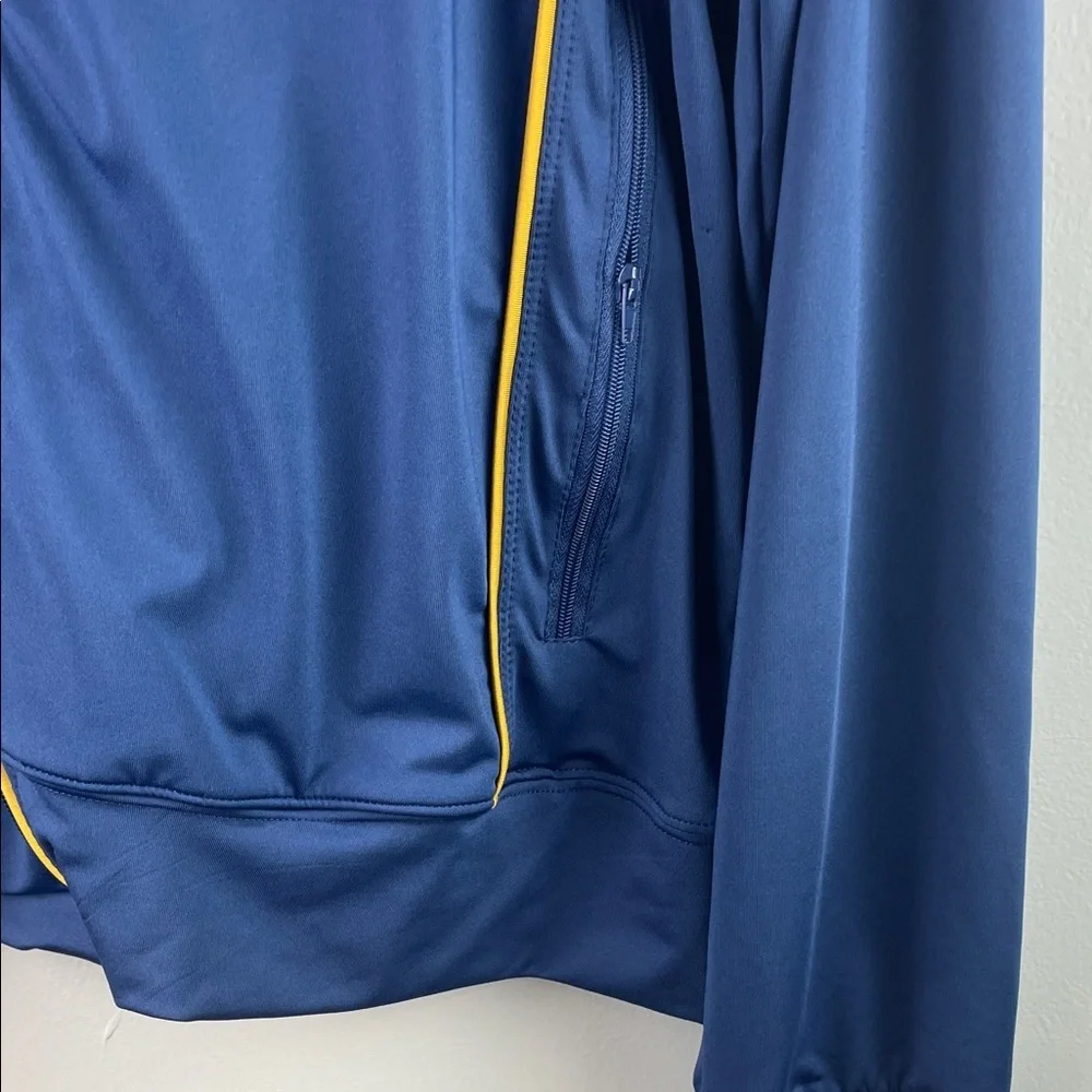Disney Blue and Yellow Mickey Track Jacket Size XL